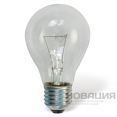 Лампа накаливания OSRAM Classic A CL E27, 60 Вт, грушевидная, прозрачная, колба d=60 мм, цоколь d=27 мм