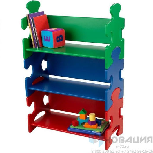 Система хранения "Пазл", яркий (Puzzle Book Shelf - Primary)