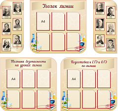 Комплект стендов для кабинета химии (5 шт)