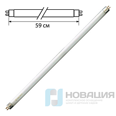 Лампа люминесцентная OSRAM L18/640, 18 Вт, цоколь G13, в виде трубки, длина 59 см, хол. белый свет
