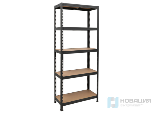 Стеллаж с деревянными полками 1200x400х2000 мм