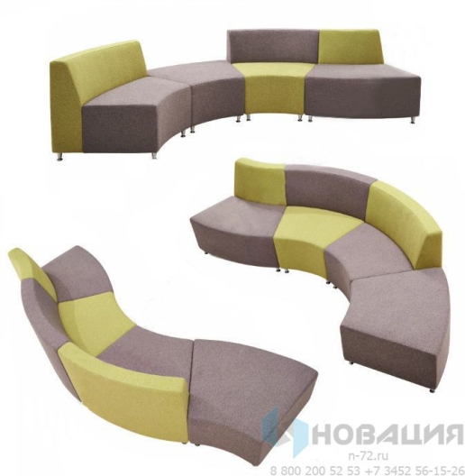 Модульный диван Волна (4 секции)