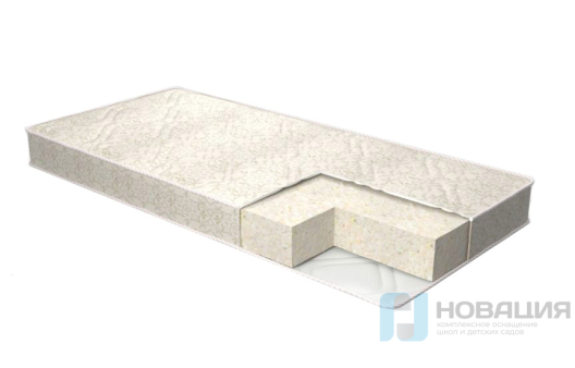 Беспружинный матрас (средней жесткости)