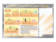 Электрифицированный стенд Схемы электрических цепей с маркерными полями