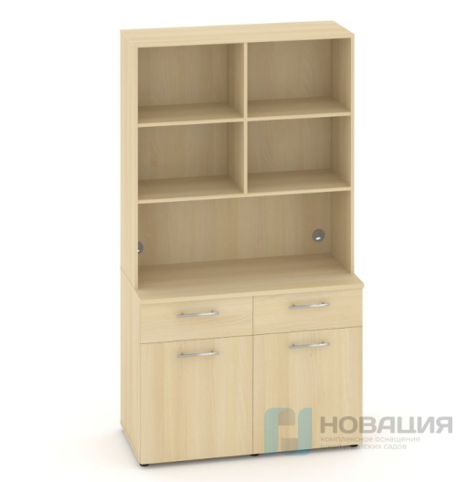 Шкаф мини-кухня, Вариант №8, 1200х600/420х2175 мм