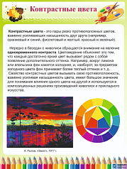 Стенд Контрастные цвета, 0,6х0,8 м